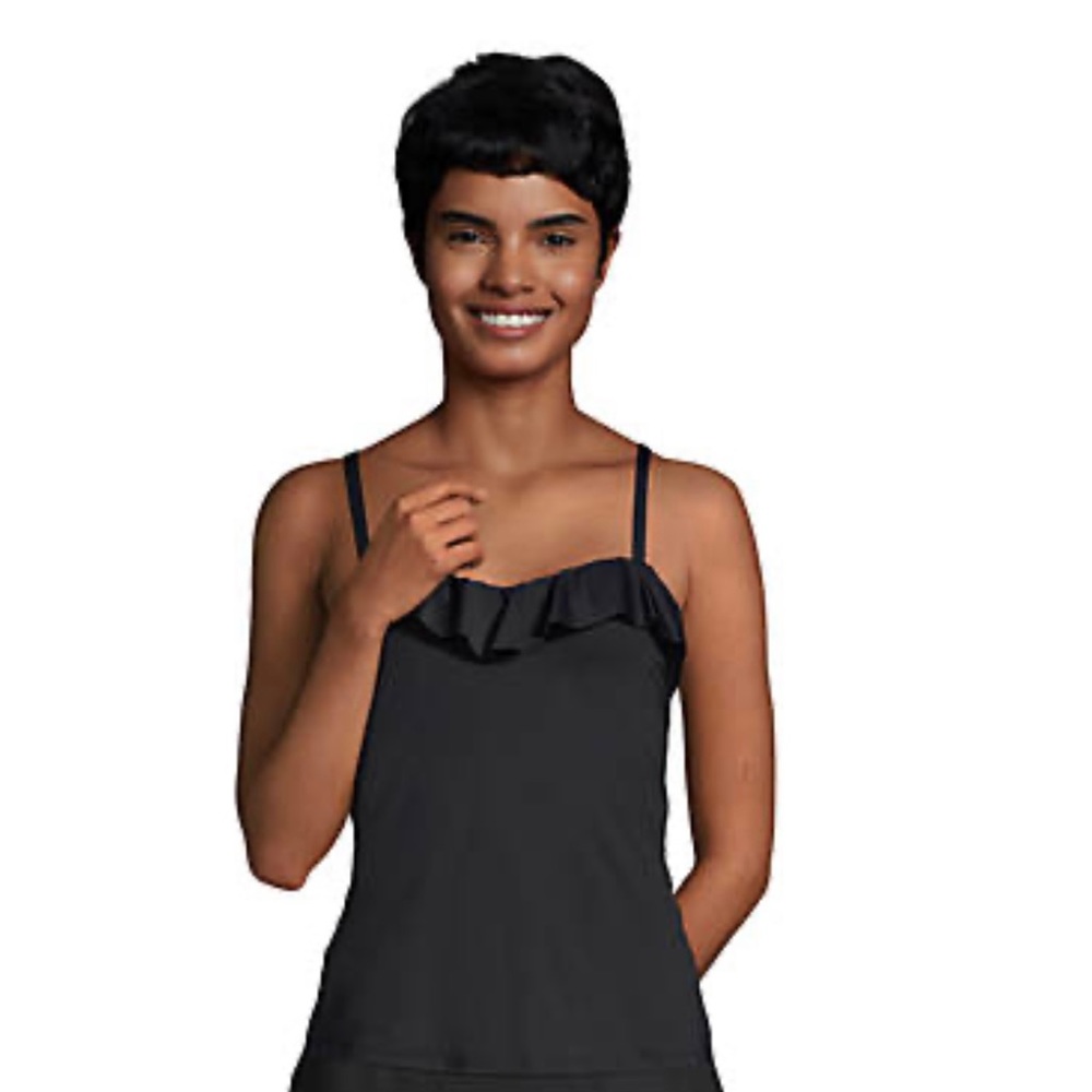 Lands’ End Women’s Size 6 DD Brand New Tummy Control Tankini Swimsuit top
